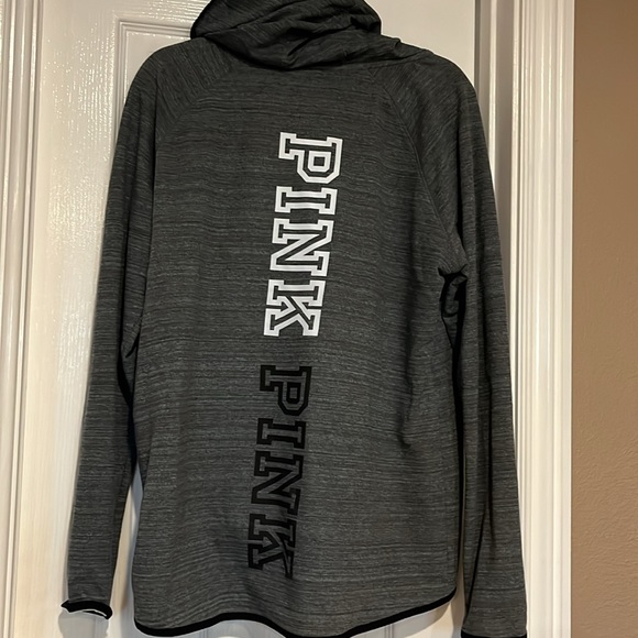 Large gray PINK full zip sweatshirt - Picture 5 of 5